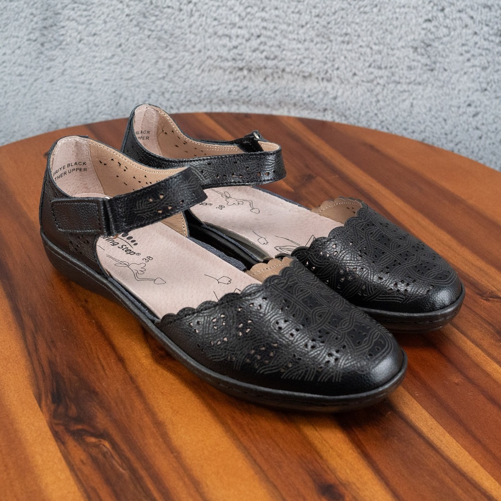 Spring Step Women's Sabriye Mary Jane Flats Round Toe 38 US 7.5